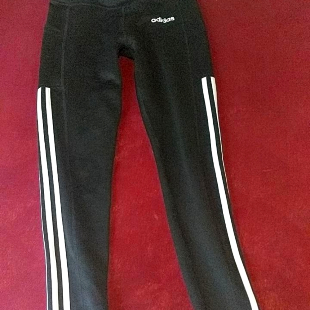 Adidas black training leggings